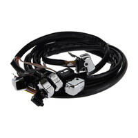 Daytona Parts Co DAY-80324 60" Handlebar Wiring Harness w/Chrome Switches for Softail 96-11/Dyna 96-12/Sportster 96-13