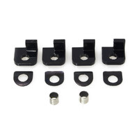 DK Custom Products DK-M8-SFT-FPA Footpeg Adapters Black for Softail 18-Up w/Earlier Style Footpegs