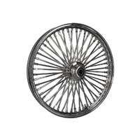 DNA Specialty DNA-21280250 21" x 2.15" Mammoth Fat Spoke Front Wheel Chrome for FX Softail 07-10