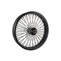 DNA Specialty DNA-21580250A-BRH 21" x 3.5" Mammoth Fat Spoke Front Wheel Gloss Black/Chrome for FX Softail 11-15