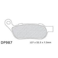 DP Brakes DP987 Sintered Rear Brake Pads for Softail/Dyna Models 08-16