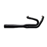 Firebrand FB-10-1064 Grand Prix 2-1 Exhaust Black w/Black End Cap for Softail 18-Up Models w/Non-240 Rear Tyre
