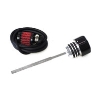 Feuling FE-3096 Vented Dipstick Black for Touring 93-06