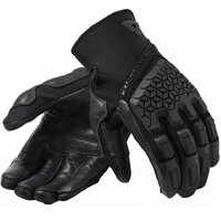 REV'IT! Caliber Black Gloves [Size:MD]