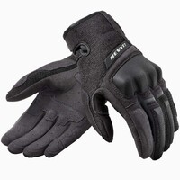 REV'IT! Volcano Black Gloves [Size:MD]