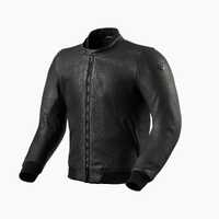 REV'IT! Travon Black Leather Jacket