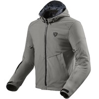 REV'IT! Afterburn H2O Dark Grey Textile Hoodie Jacket