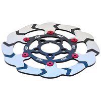 Flo Motorsports FLO-HD-800R 11.5" Front or Rear Floating Disc Rotor w/Red Carrier for most Big Twin/Sportster 00-14