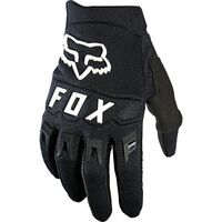 Fox 2023 Dirtpaw Black/White Youth Gloves