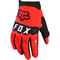 Fox 2023 Dirtpaw Fluro Red Youth Gloves