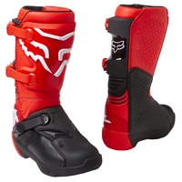 Fox Comp Youth Boots Fluro Red