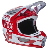 Fox V2 Nobyl Flame Red Helmet