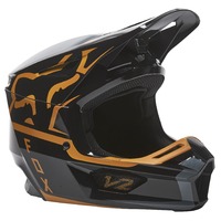 Fox V2 Merz Black/Gold Helmet