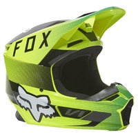 Fox V1 Ridl Fluro Yellow Helmet