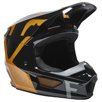 Fox V1 Skew Black/Gold Youth Helmet