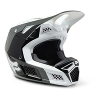 Fox 2023 V3 RS Efekt Black/White Helmet