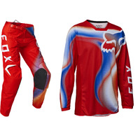 Fox 2023 180 Toxsyk Fluro Red Youth Gear Set
