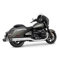 Freedom Performance FPE-BM00351 4.5" Two-Step Slip-On Mufflers Chrome w/Black Combat Fluted Tips for BMW R-18 B/R18 Transcontinental 22-Up
