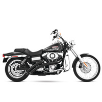 Freedom Performance Exhaust FPE-HD00399 Radical Radius Exhaust System Black w/Black End Caps for Dyna 06-17