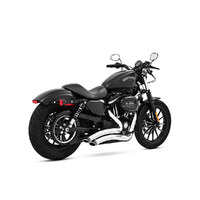 Freedom Performance Exhaust FPE-HD00433 Sharp Curve Radius Exhaust System Chrome w/Chrome End Caps for Sportster 04-Up