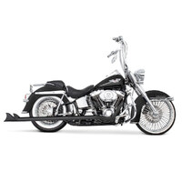 Freedom Performance FPE-HD00453 39" True Dual SharkTail Exhaust Black for Softail 07-17