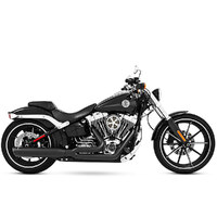 Freedom Performance Exhaust FPE-HD00455 Union 2-1 Exhaust System Black w/Black End Caps for Softail Breakout 13-17/Rocker 08-11