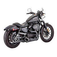 Freedom Performance FPE-HD00561 Combat 2-1 Exhaust Black w/Black End Cap for Sportster 04-21