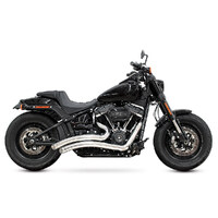 Freedom Performance FPE-HD00701 Sharp Curve Radius Exhaust Chrome w/Chrome End Caps for Softail 18-Up