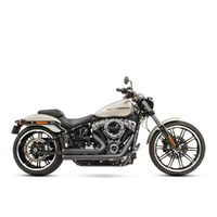 Freedom Performance Exhaust FPE-HD00734 Independence Shorty Exhaust System Black w/Black End Caps for Softail 18-Up