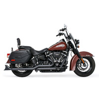 Freedom Performance FPE-HD00768 True Dual 33" SharkTail Exhaust Black for Softail 18-Up
