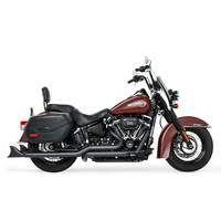 Freedom Performance FPE-HD00770 36" True Dual SharkTail Exhaust Black for Softail 18-Up