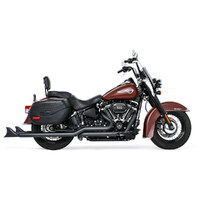 Freedom Performance FPE-HD00772 39" True Dual SharkTail Exhaust Black for Softail 18-Up