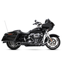 Freedom Performance FPE-HD00848 Turnout 2-1 Exhaust System Black w/Black Tip for Touring FLH 17-Up