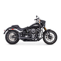 Freedom Performance FPE-HD01082 American Outlaw Shorty 2-1 Exhaust Black w/Black End Cap for Softail 18-Up