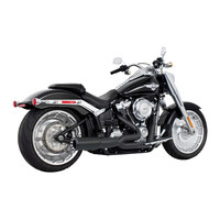 Freedom Performance FPE-HD01118 Union 2-1 Two Step Exhaust Black w/Black End Cap for Softail 18-Up