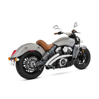 Freedom Performance FPE-IN00074 Radical Radius Exhaust Chrome w/Chrome End Caps for Indian Scout 15-Up