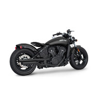 Freedom Performance FPE-IN00335 2.5" Slip-On Mufflers Black w/Black Straight End Caps for Indian Scout 15-Up