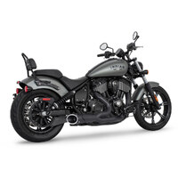 Freedom Performance FPE-IN00405 Combat Shorty 2-1 Exhaust Black w/Black Tip for Indian Cruiser 21-Up