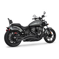 Freedom Performance FPE-IN00441 Sharp Curve Radius Exhaust Black w/Black End Caps for Indian Cruiser 21-Up