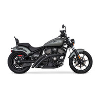 Freedom Performance FPE-IN00463 Radical Radius Exhaust Black w/Black End Caps for Indian Cruiser 21-Up