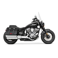Freedom Performance FPE-IN00480 3.25" Slip-On Mufflers Chrome w/Black Racing End Caps for Indian Cruiser 22-Up