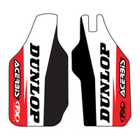 Factory Effex Fork Guard Black/White/Red Decals for Honda CR/CRF 90-18