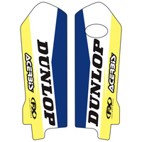 Factory Effex Fork Guard Blue/White/Yellow Decals for Husqvarna TC/FC 125-450 2014/TE/FE 125-501 14-15