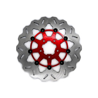 Galfer USA GAL-DF680CW-R 11.5" Front Wave Floating Disc Rotor w/Red Carrier for Big Twin/Sportster 00-14
