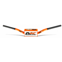 Neken Radical Design Handlebar 85cc High (Conical Design/Length 754mm/Height 139mm/Sweep 72mm) Fluro Orange w/Orange/White Pad