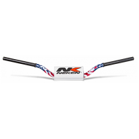 Neken Radical Design Handlebar 85cc High (Conical Design/Length 754mm/Height 139mm/Sweep 72mm) USA Flag w/White Pad