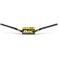 Neken Radical Design Handlebar 85cc High (Conical Design/Length 754mm/Height 139mm/Sweep 72mm) Black w/Yellow/Black Pad