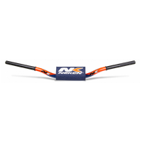 Neken Radical Design Handlebar 85cc Low (Conical Design/Length 754mm/Height 102mm/Sweep 70mm) Orange/Blue w/Blue Pad