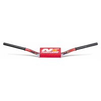 Neken Radical Design Handlebar CR High (OS Bar/Length 824mm/Height 126mm/Sweep 67mm) White/Red w/Red Pad