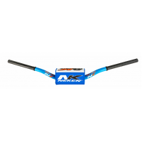 Neken Radical Design Handlebar K-Bar (Conical Design/Length 817mm/Height 112mm/Sweep 70mm) Light Blue w/Light Blue/White Pad